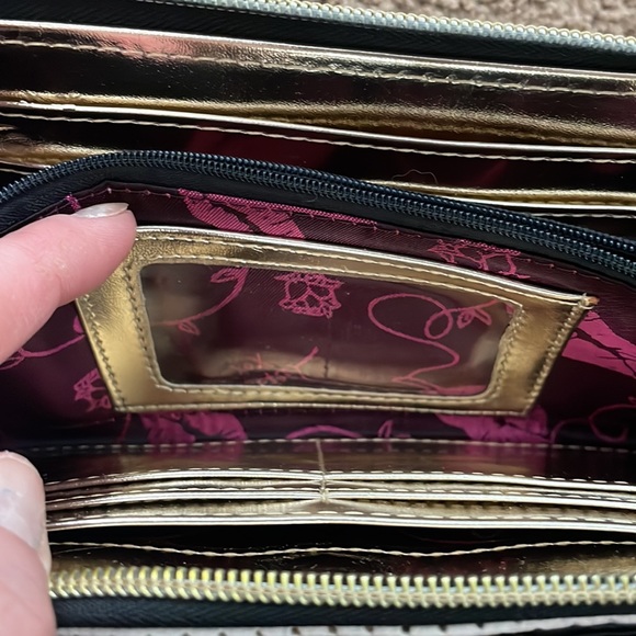 Betsey Johnson black bow wallet - Picture 7 of 8